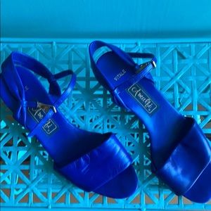 Royal blue sandals (vintage)